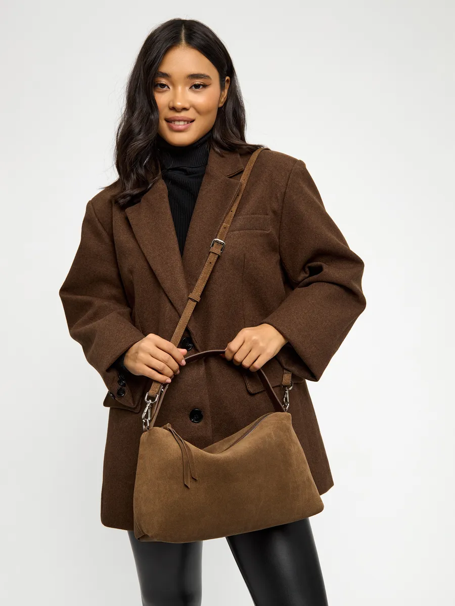 Shoulder Nubuck Leather Austin Bag
