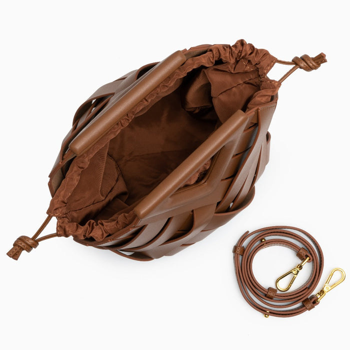 Woven Genuine Leather Lancaster Bag