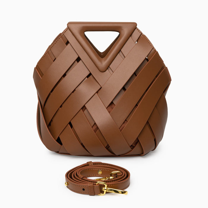 Woven Genuine Leather Lancaster Bag