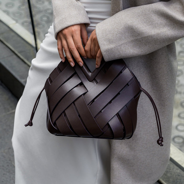 Woven Genuine Leather Lancaster Bag