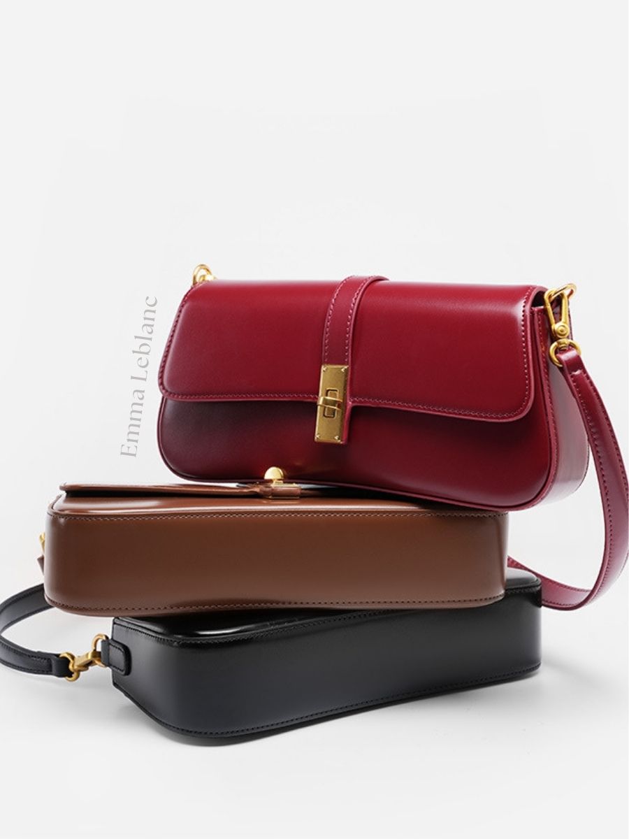 Baguette Small Leather Miami Bag