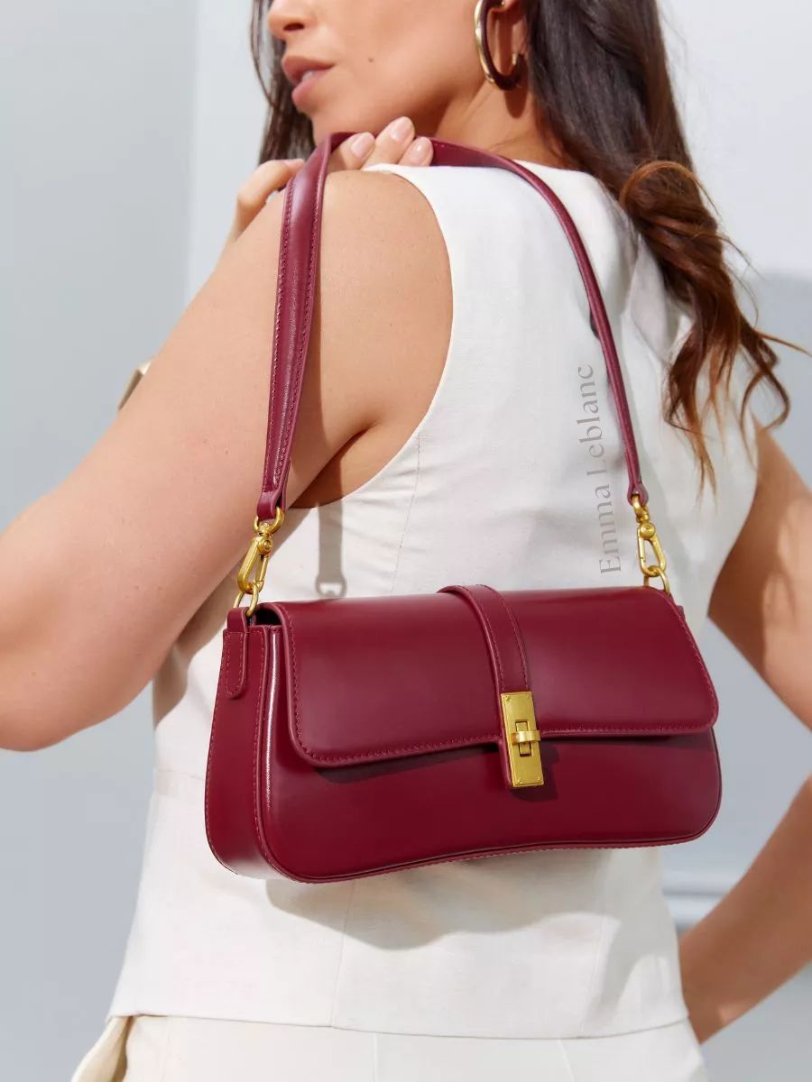 Baguette Small Leather Miami Bag