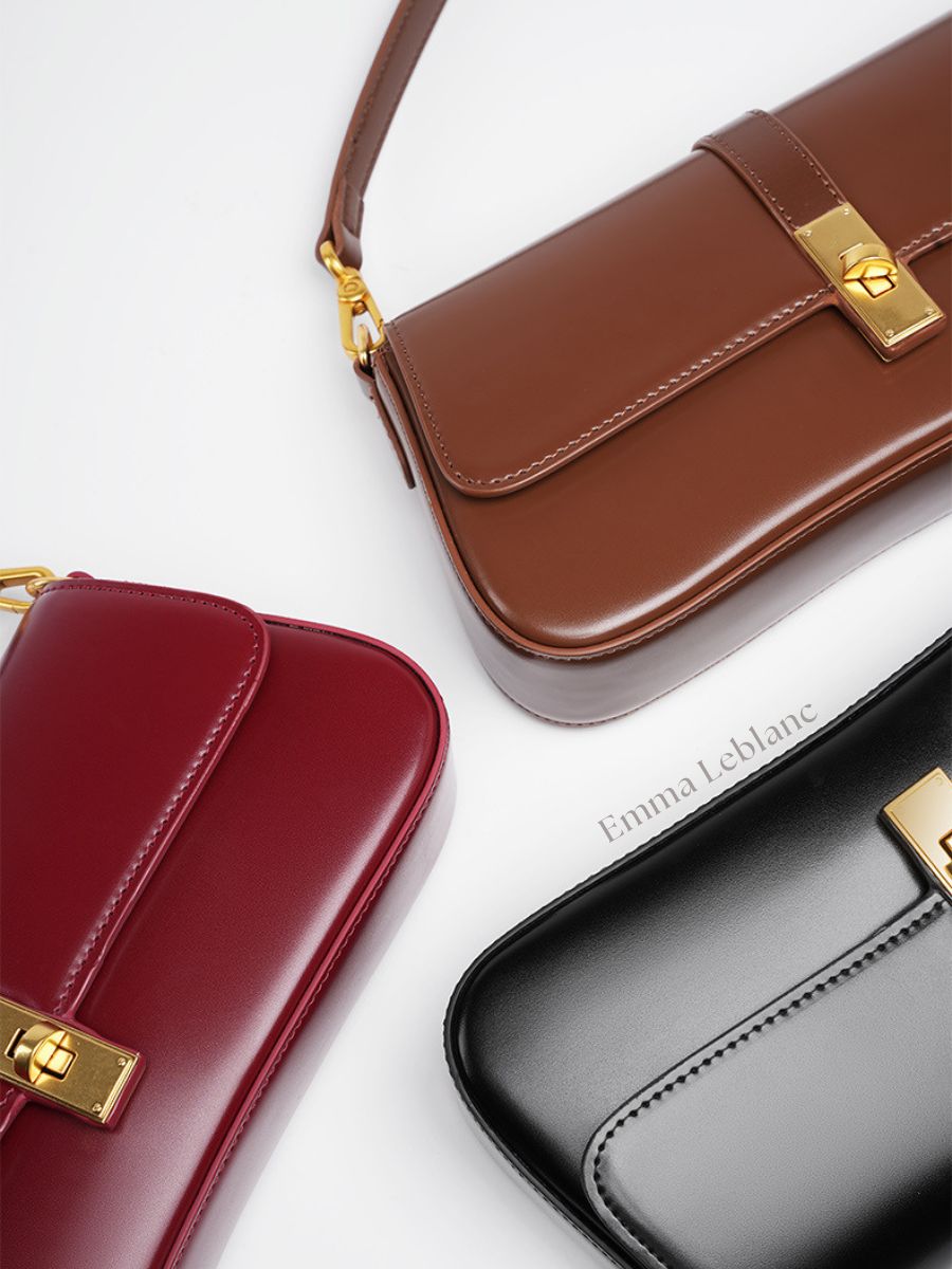 Baguette Small Leather Miami Bag