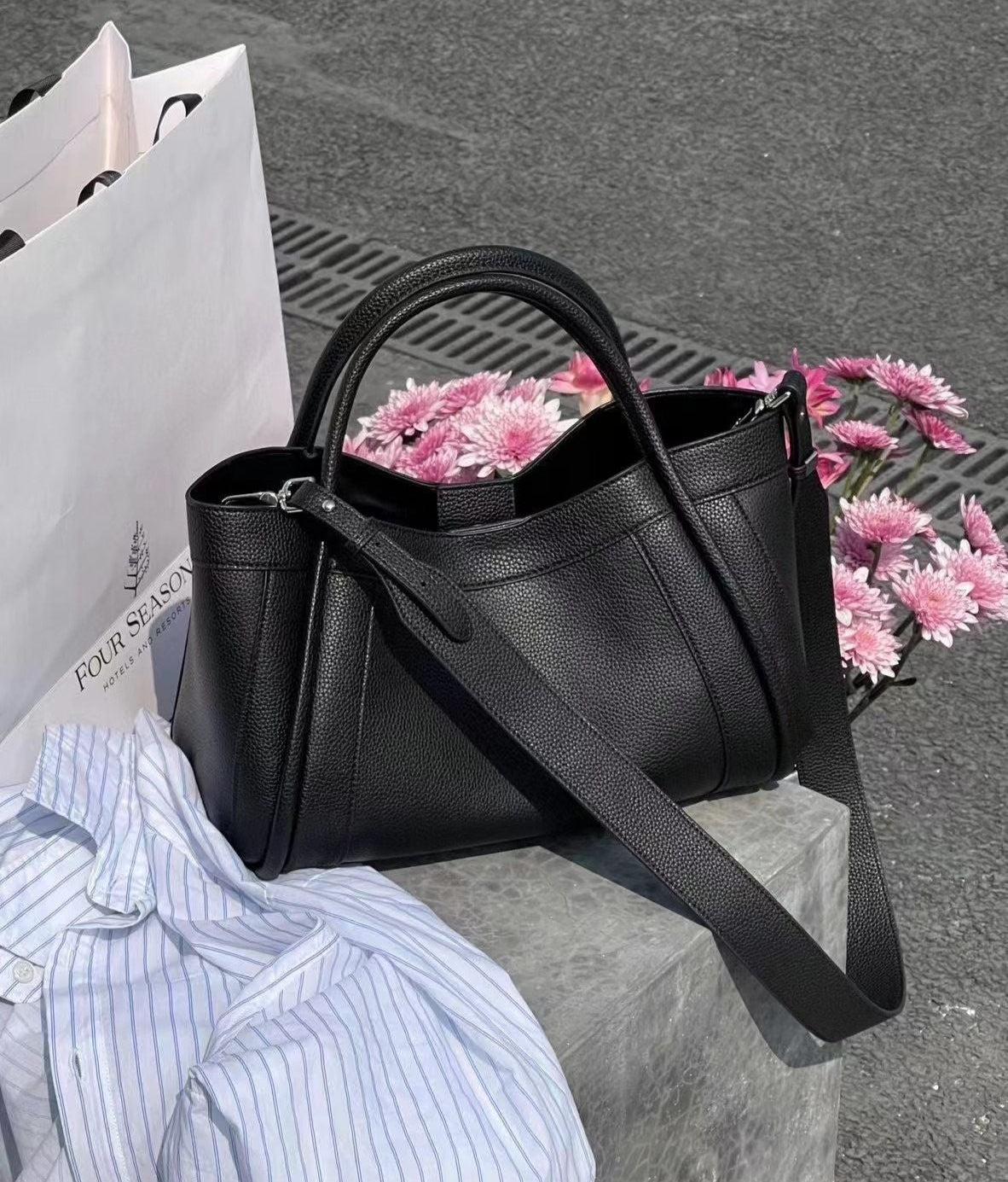Tote Large Genuine Leather Rouen Bag