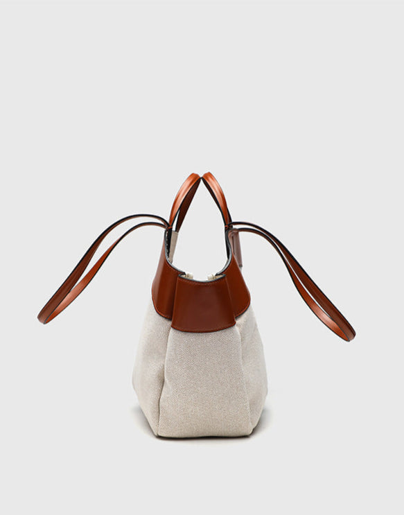 Tote Large Two-Tone Canvas Luna Bag