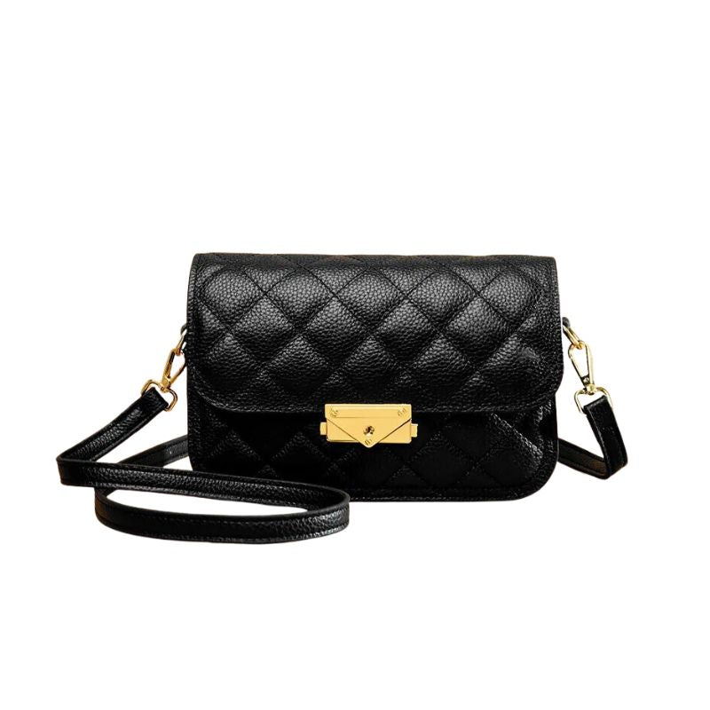 Box Quilted Luxury Small Genuine Leather Atena Bag
