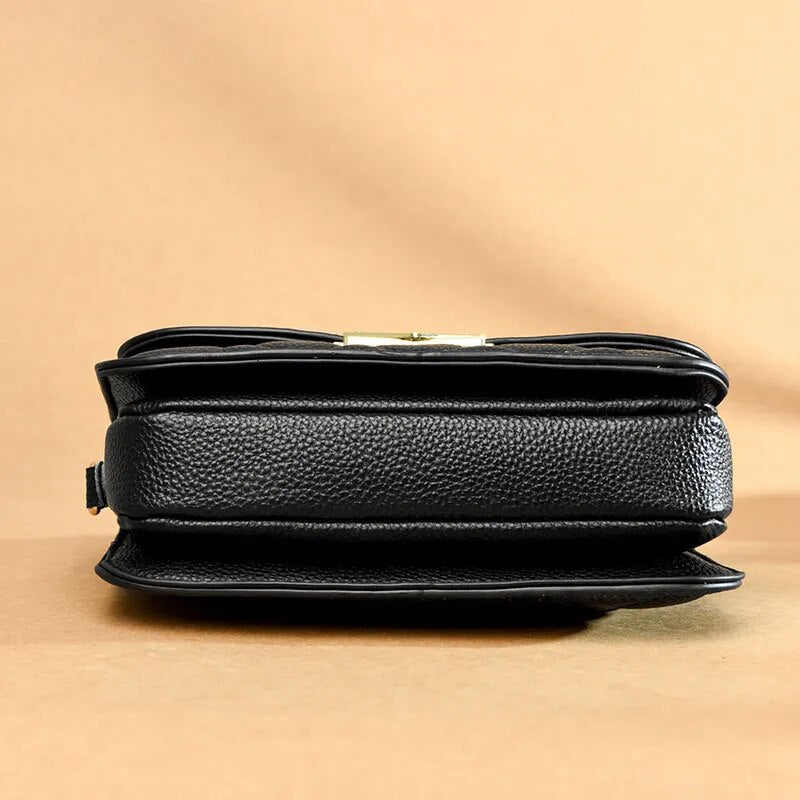 Box Quilted Luxury Small Genuine Leather Atena Bag