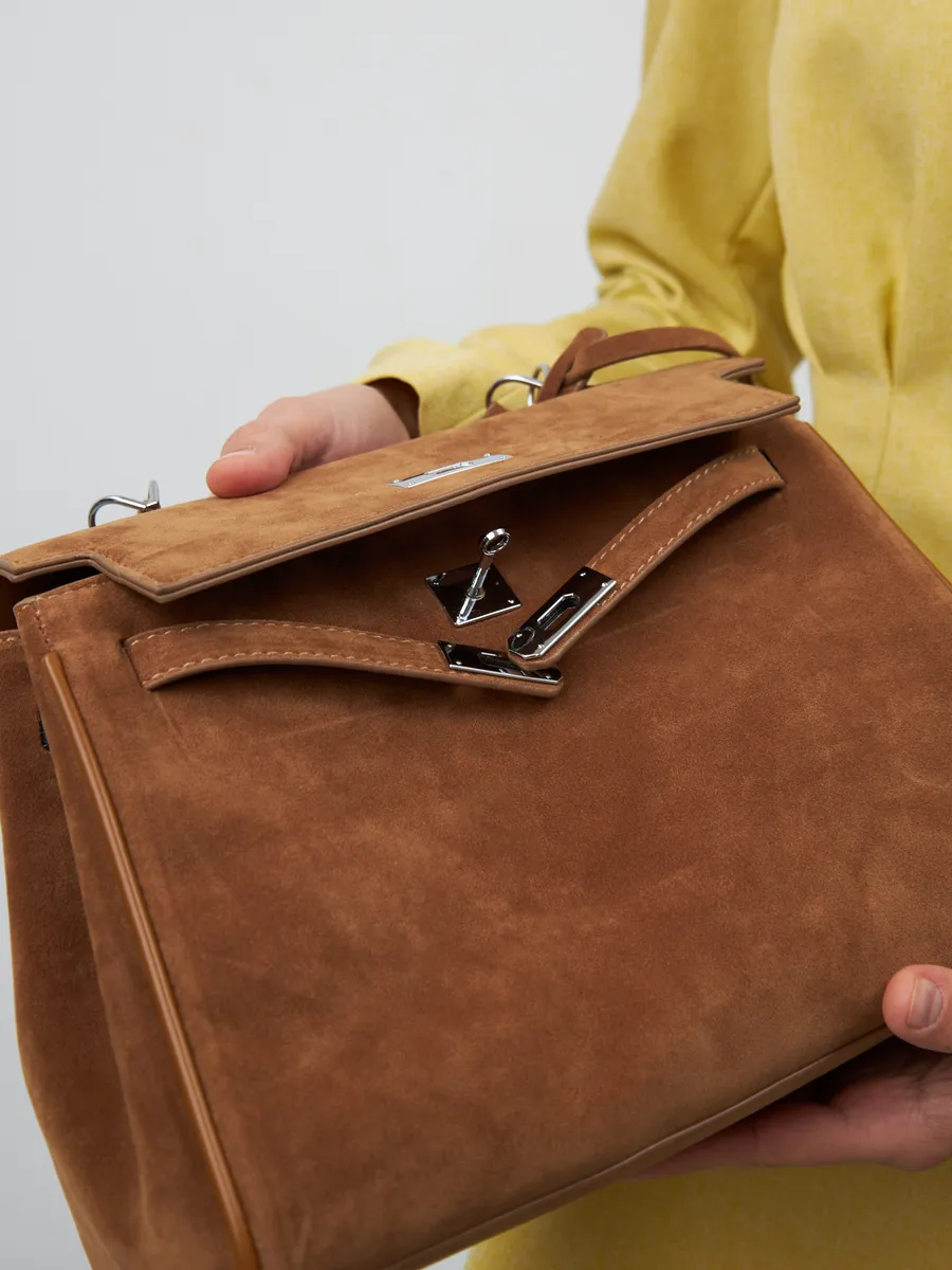 Classic Medium Suede Madrid Bag