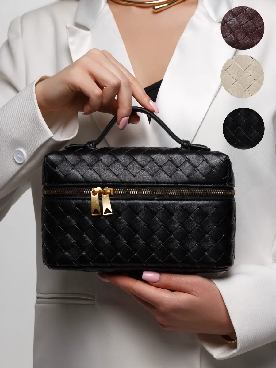 Small Woven Manila Bag