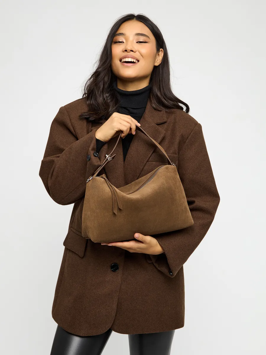 Shoulder Nubuck Leather Austin Bag