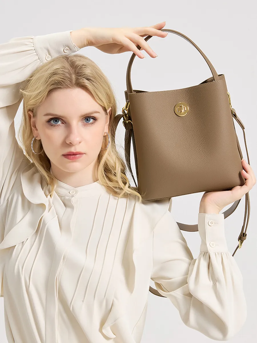 Bucket Genuine Leather Orlando Bag