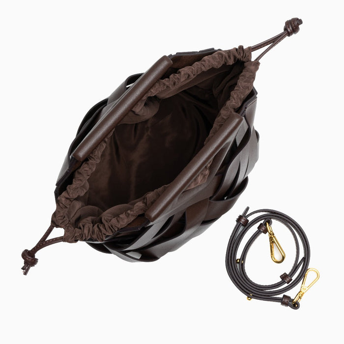 Woven Genuine Leather Lancaster Bag