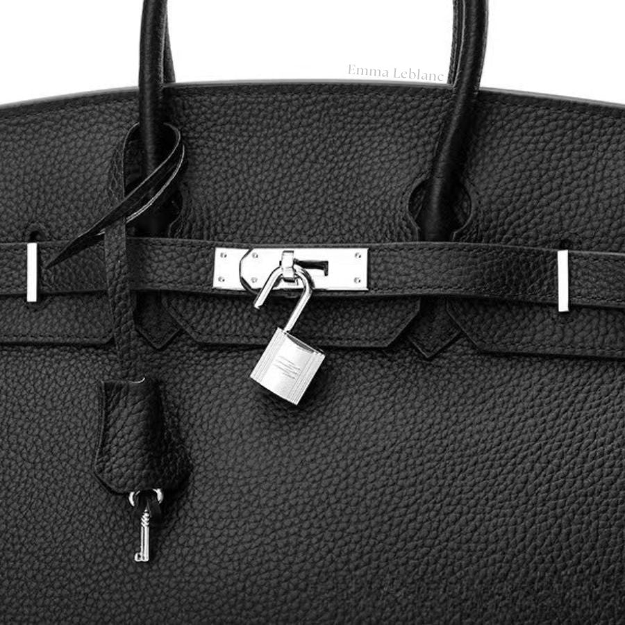 Classic Medium Genuine Leather Barcelona Bag – Silver Hardware