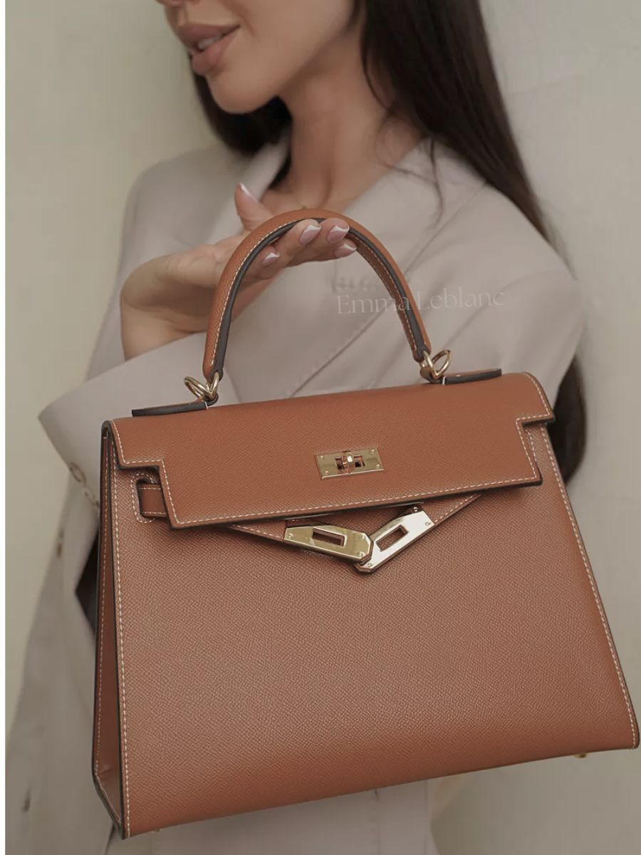 Classic Medium Genuine Leather Madrid Bag – Gold Hardware