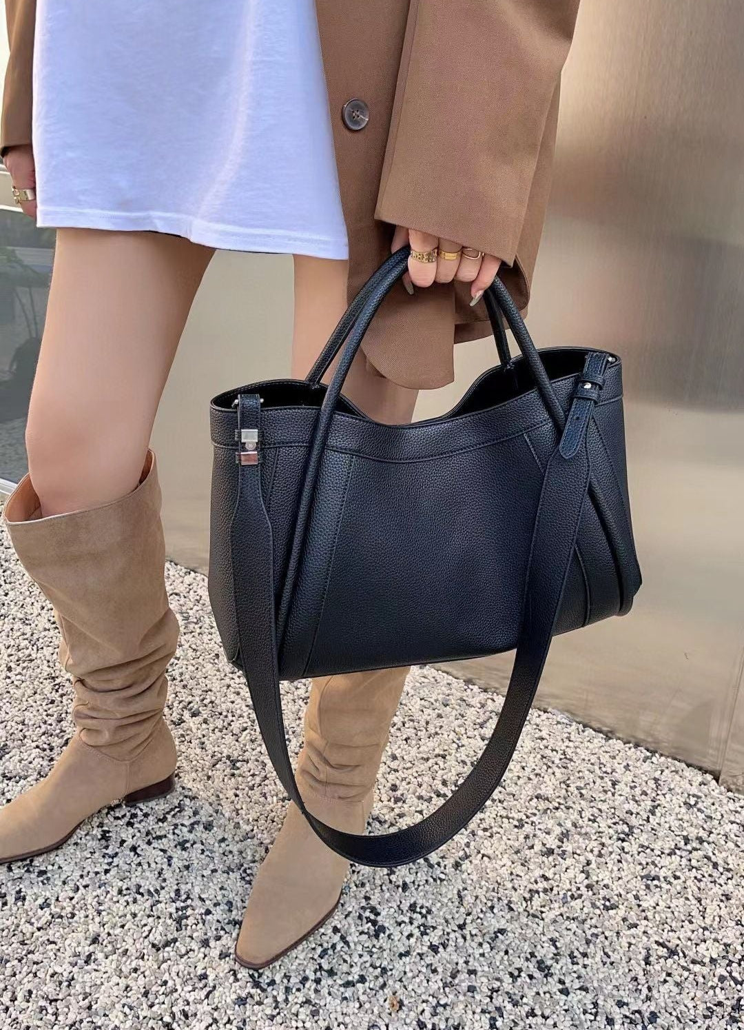 Tote Large Genuine Leather Rouen Bag