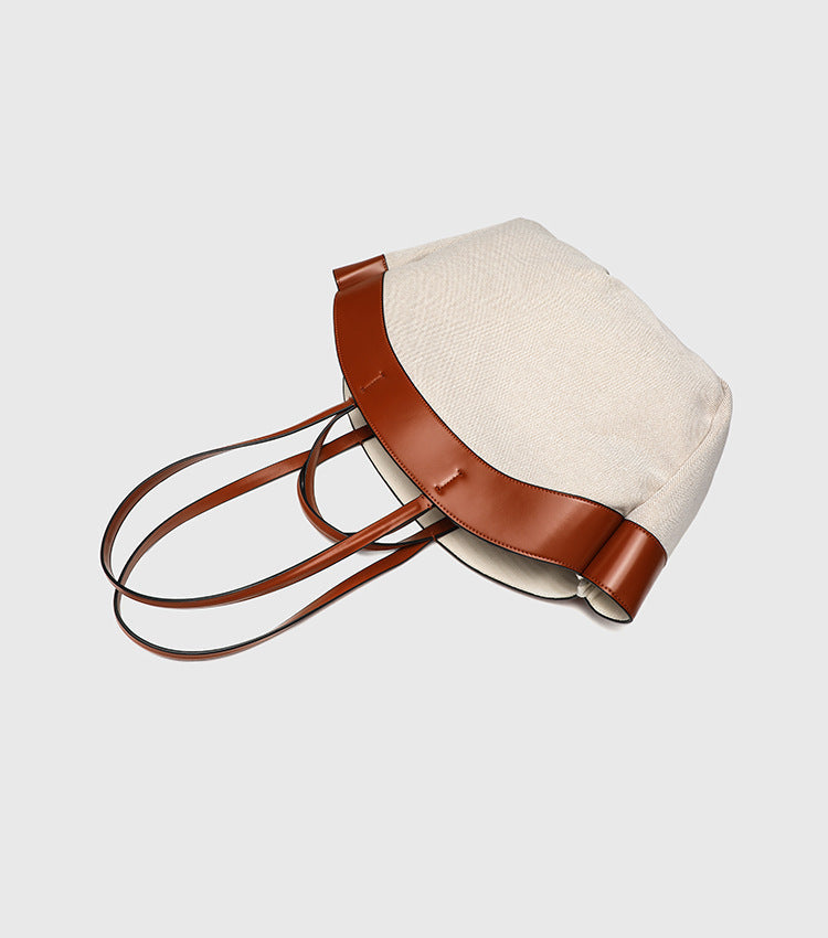 Tote Large Two-Tone Canvas Luna Bag