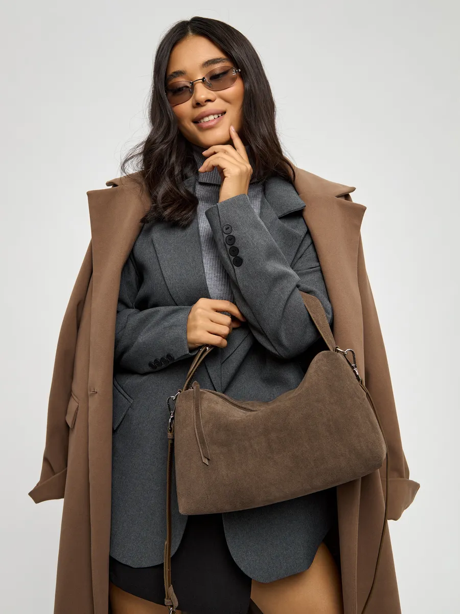 Shoulder Nubuck Leather Austin Bag