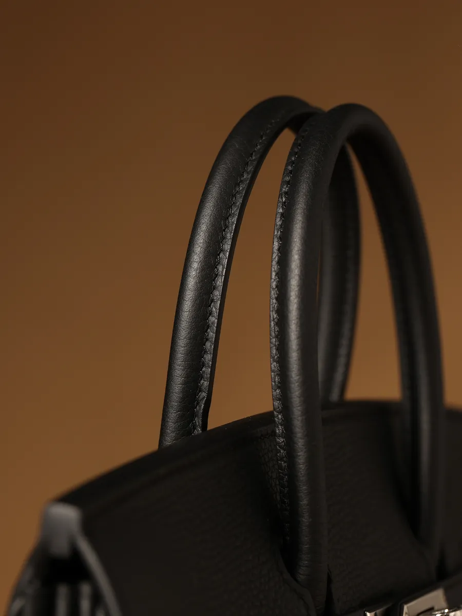 Classic Medium Genuine Leather Barcelona Bag – Silver Hardware