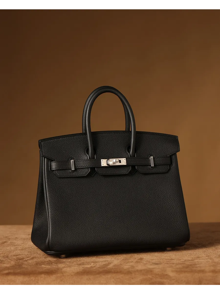 Classic Medium Genuine Leather Barcelona Bag – Silver Hardware